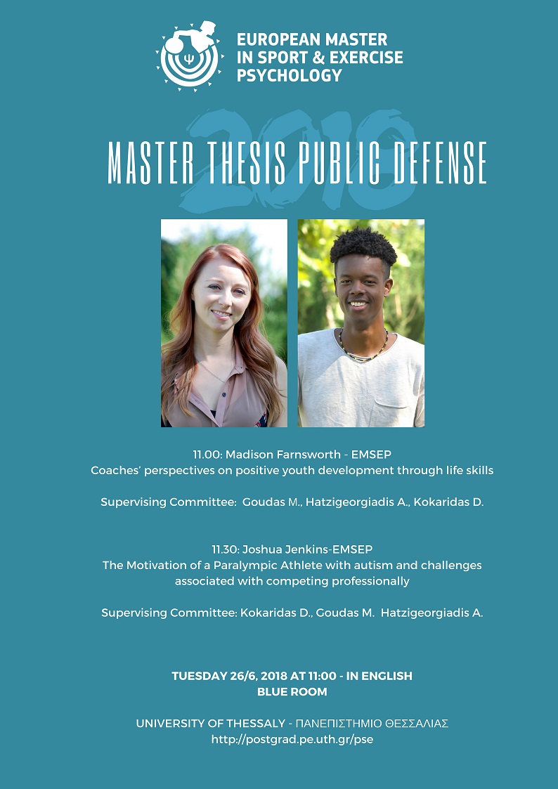 Master Thesis Public Defense: Madison & Joshua